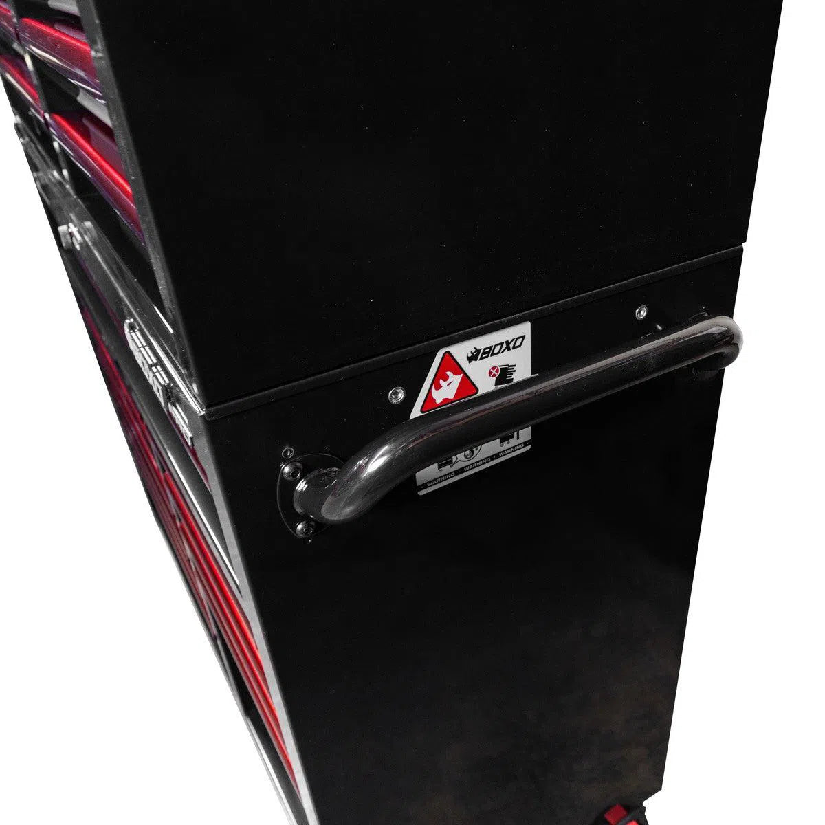 Happybuyes Pro Series | Loaded 45" 19-Drawer Rolling Tool Box | Black and Red 45TBM-BK-R1