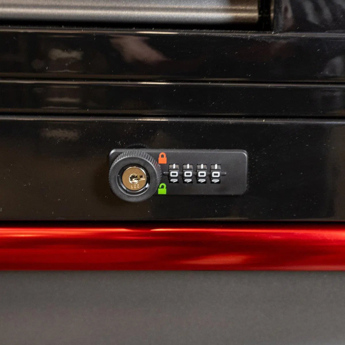 Happybuyes Pro Series | 45" 19-Drawer Rolling Tool Box | Black and Blue 45TB-BK-B