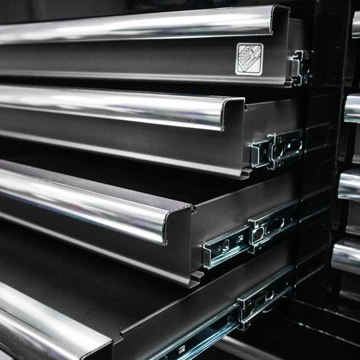 Happybuyes Tech Series | 41" 19-Drawer Rolling Tool Box | Black 41TB-BK