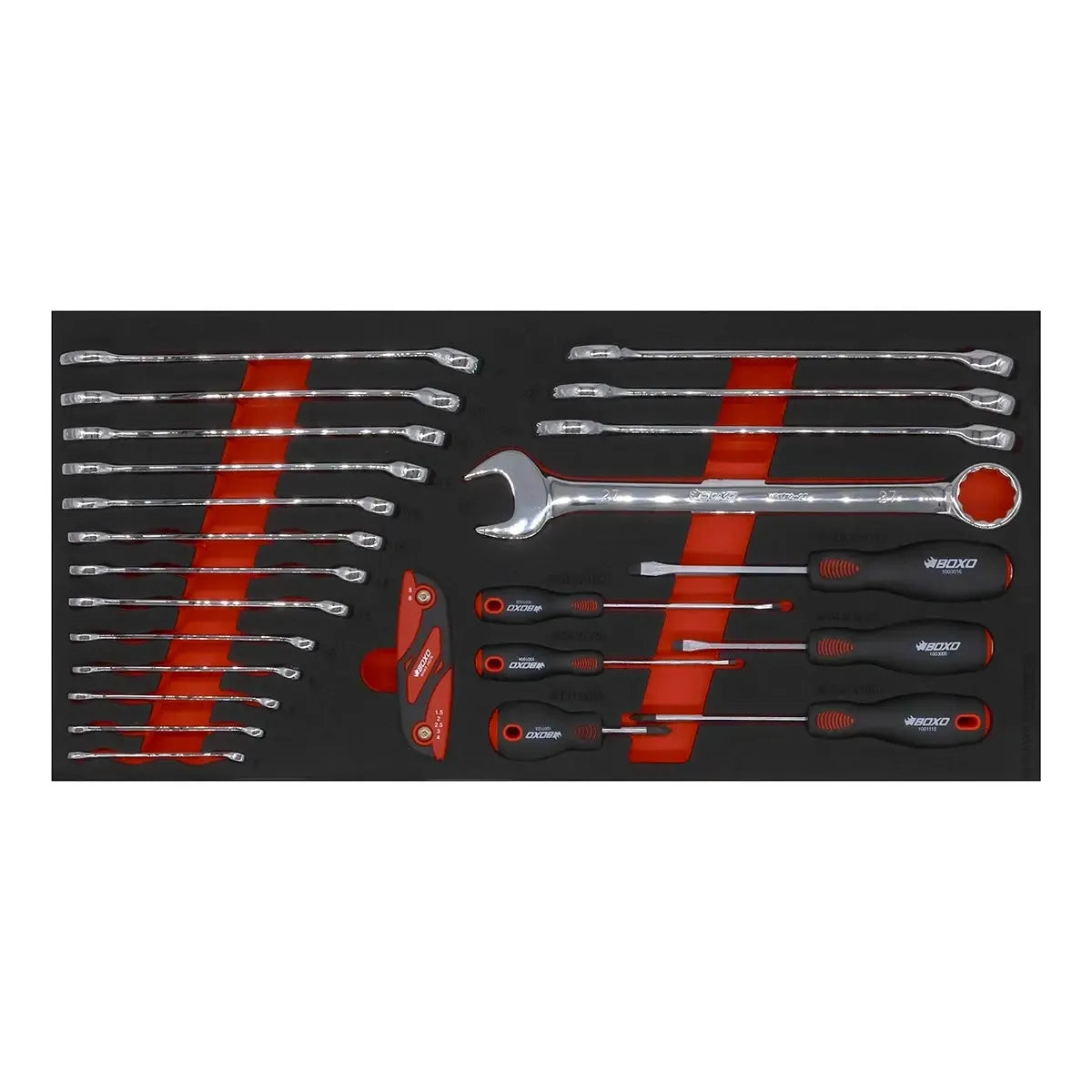 Happybuyes 103-Piece Metric MotoBox Tool Set for 5-Drawer Hand Carry Box BXE057A-R2