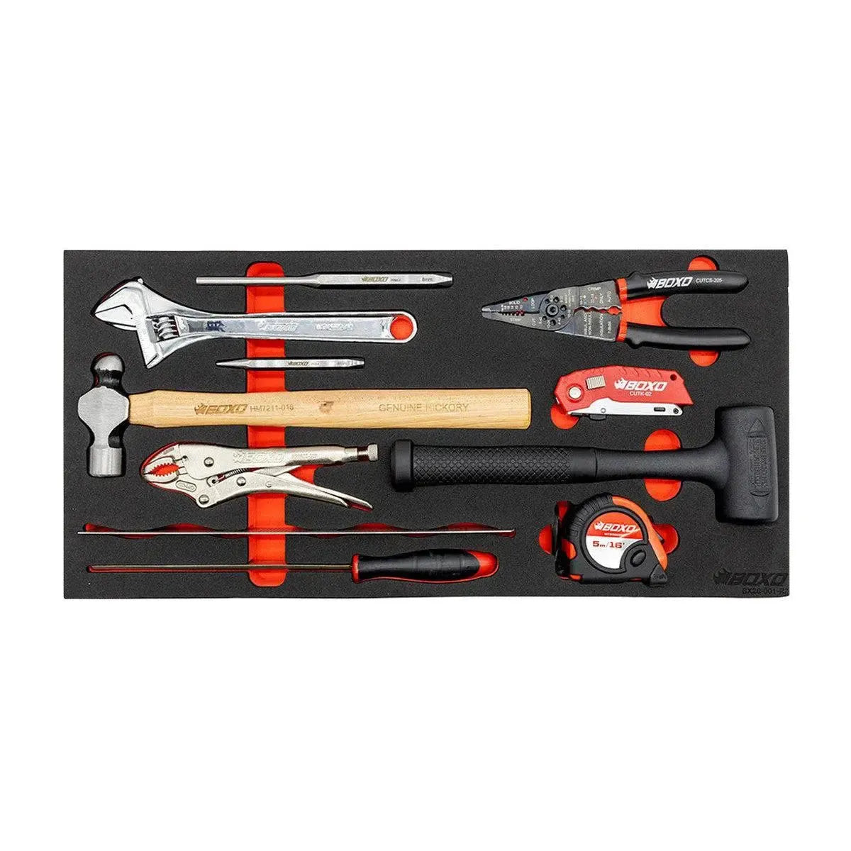 Happybuyes 238-Piece Metric and SAE Combo 5-Drawer Hand Carry Tool Box ECC26501L-238SBK