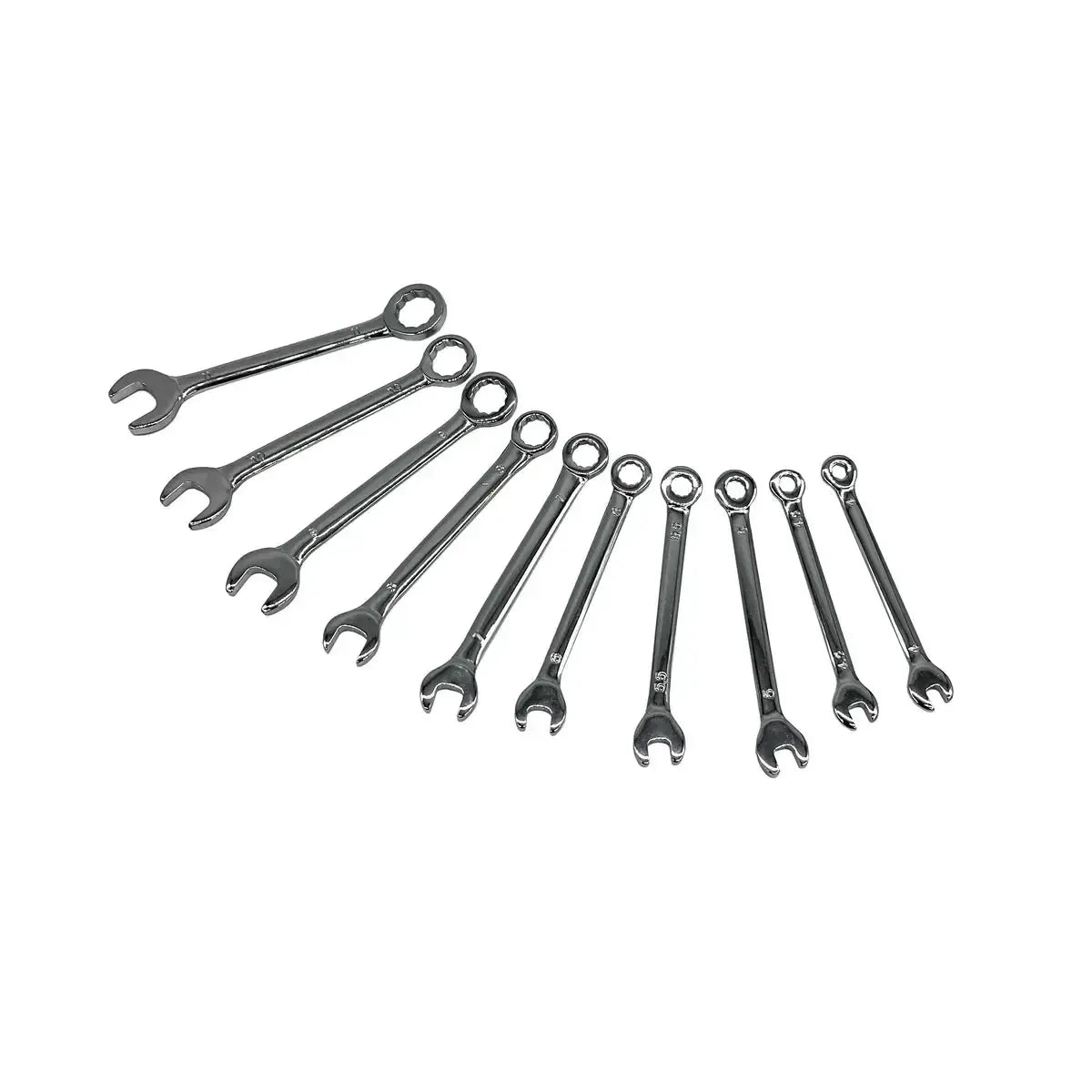 Happybuyes 10-Piece Metric Mini Open Box End Combination Wrench Set | 1/9 Drawer EVA Foam BX364-R2