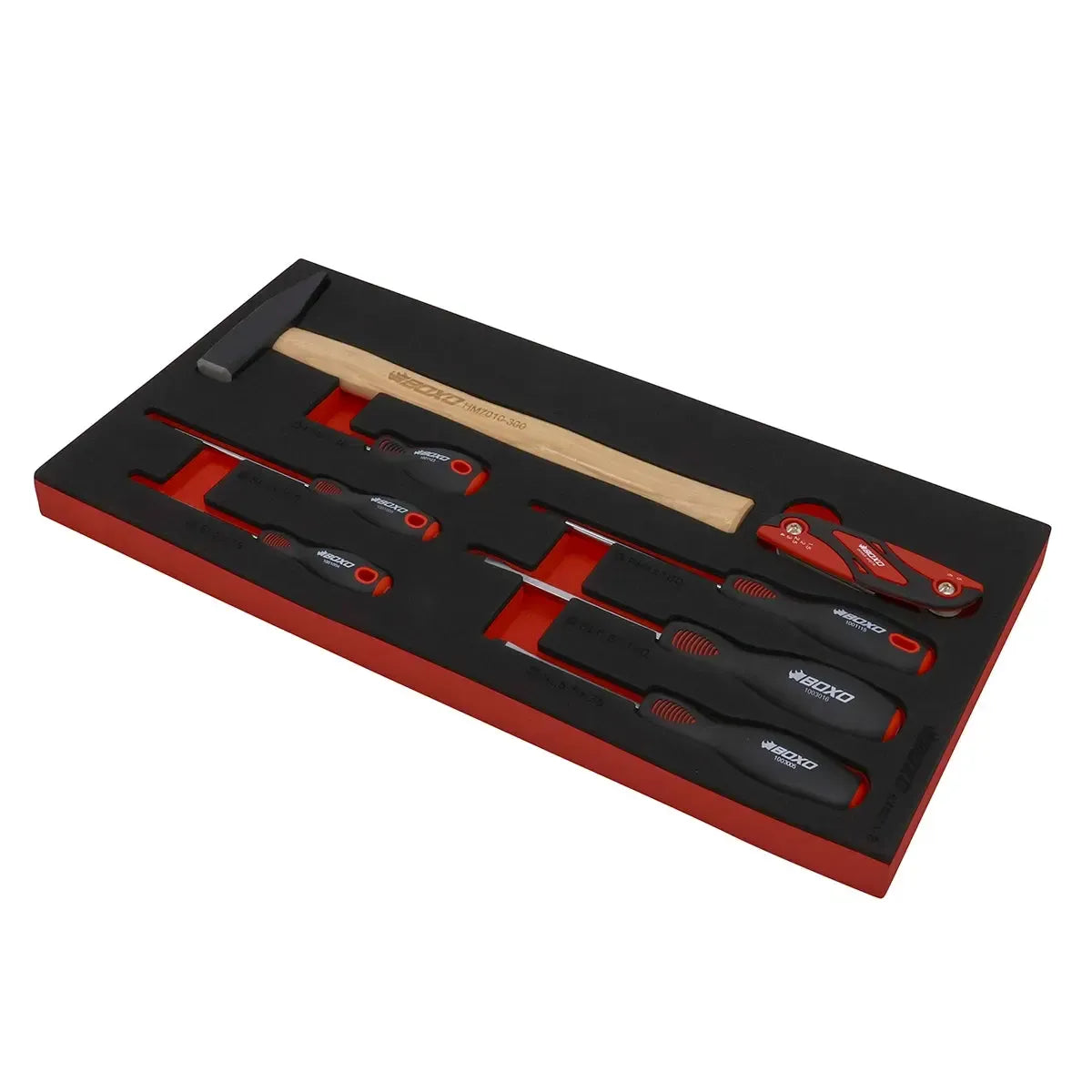 Happybuyes 103-Piece Metric MotoBox Tool Set for 3-Drawer Hand Carry Box BXE047A-R2