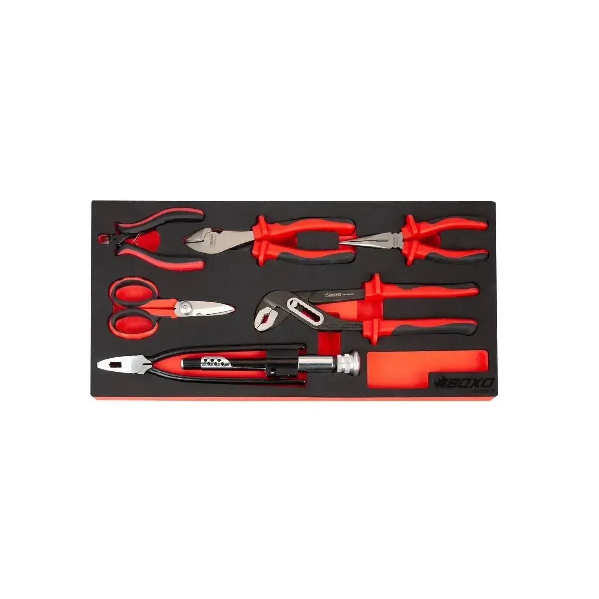 Happybuyes 103-Piece Metric MotoBox Tool Set for 3-Drawer Hand Carry Box BXE047A-R2