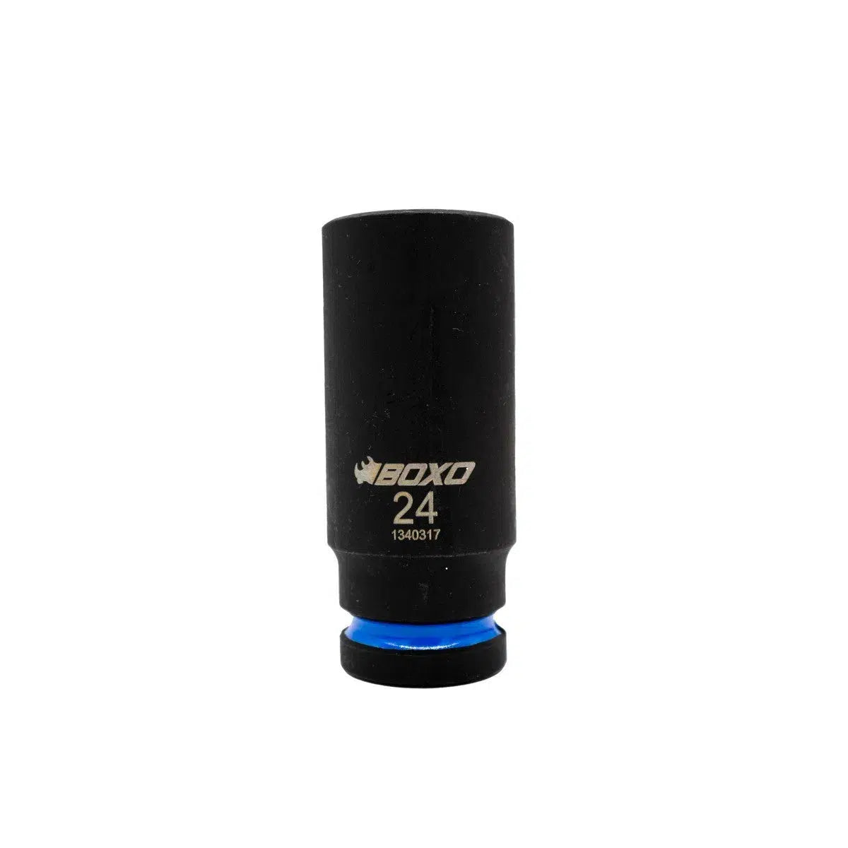 Happybuyes 18-Piece 1/2" Drive Metric 6-Point Deep Impact Socket Set | 1/3rd EVA Foam BX769-R