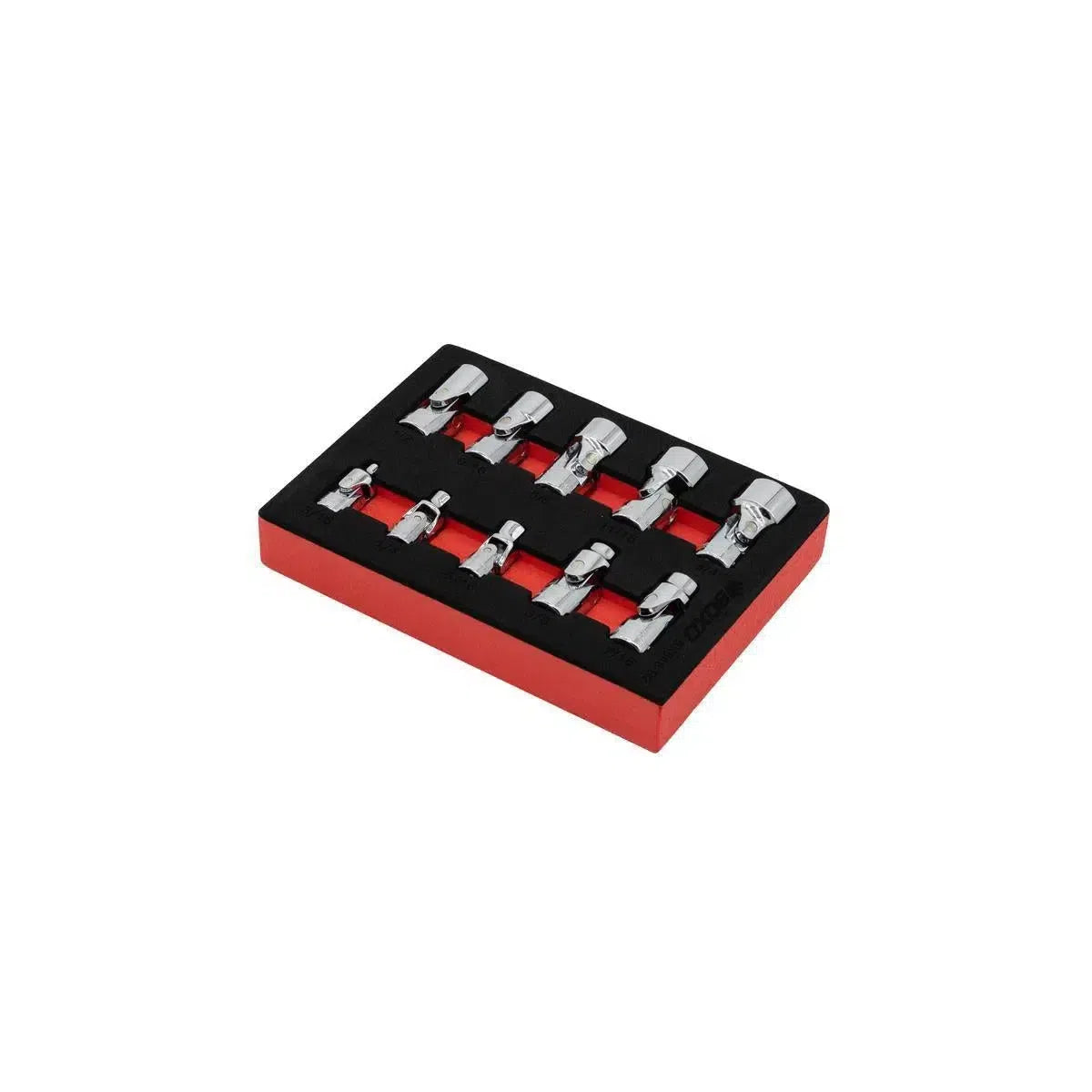 Happybuyes 10-piece 1/4” Drive & 3/8” Drive 6-point SAE Universal Socket Set BX848-R2