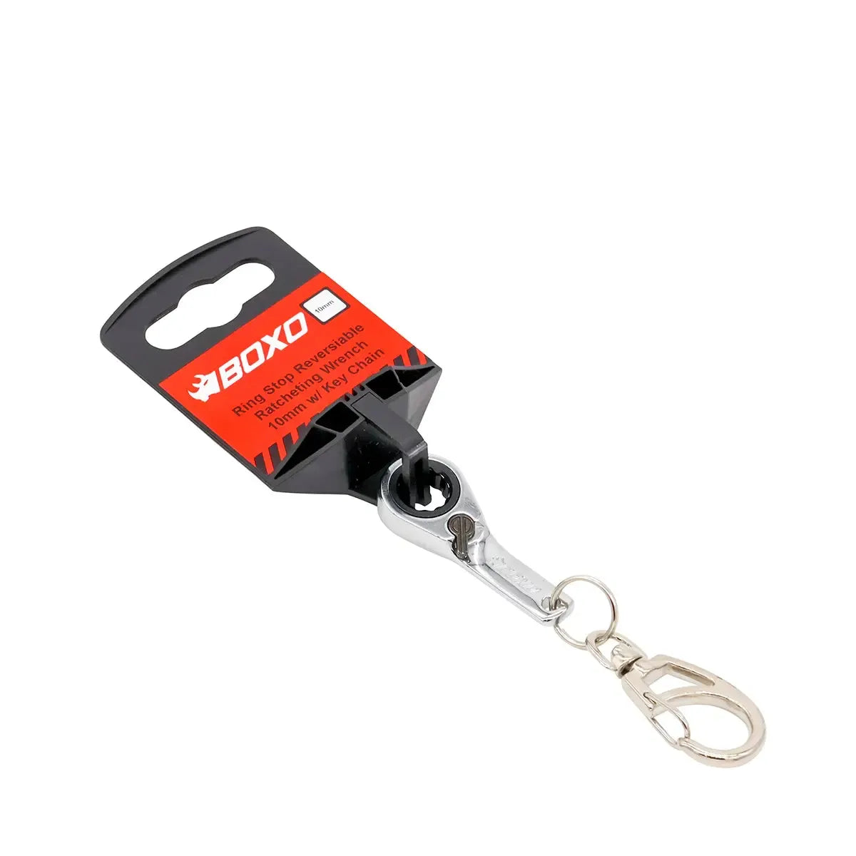 Happybuyes 10mm Ring Stop Reversible Ratcheting Wrench Keychain BXC-081