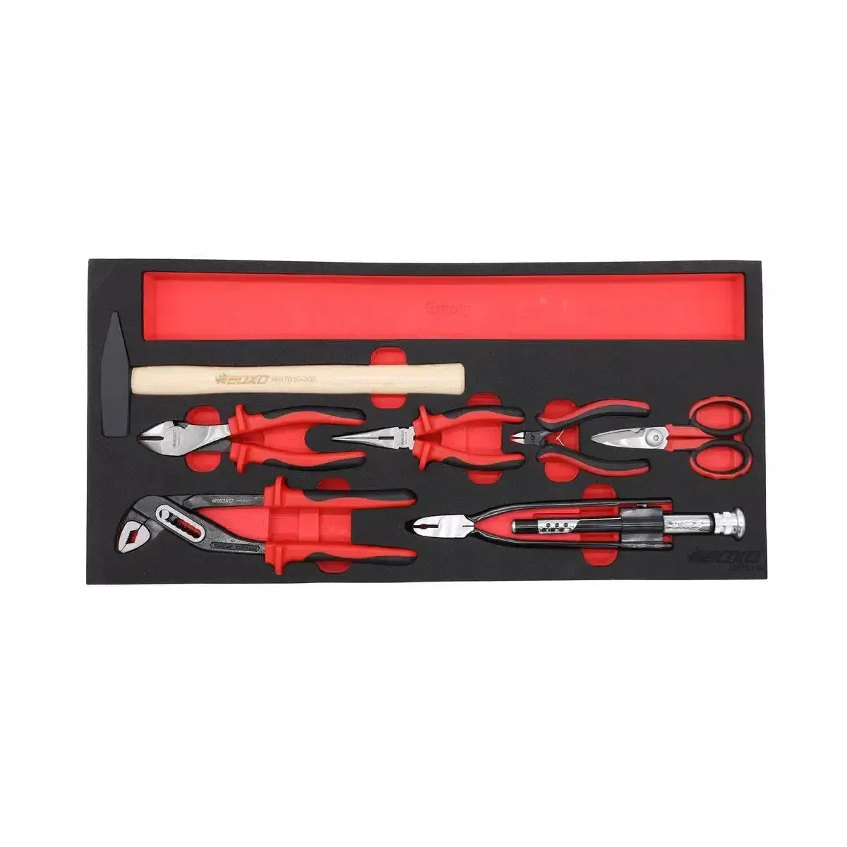 Happybuyes 103-Piece Metric MotoBox Tool Set for 5-Drawer Hand Carry Box BXE057A-R2