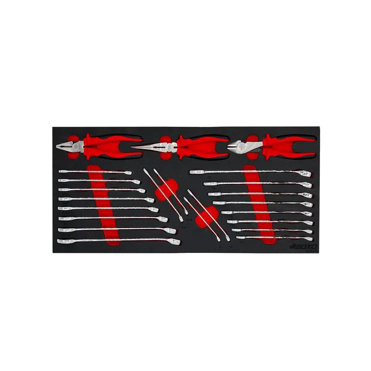 Happybuyes 159-Piece, 6 and 12-Point, Metric and SAE Combo Tool Set for 5-Drawer Hand Carry Box BXE058-R2