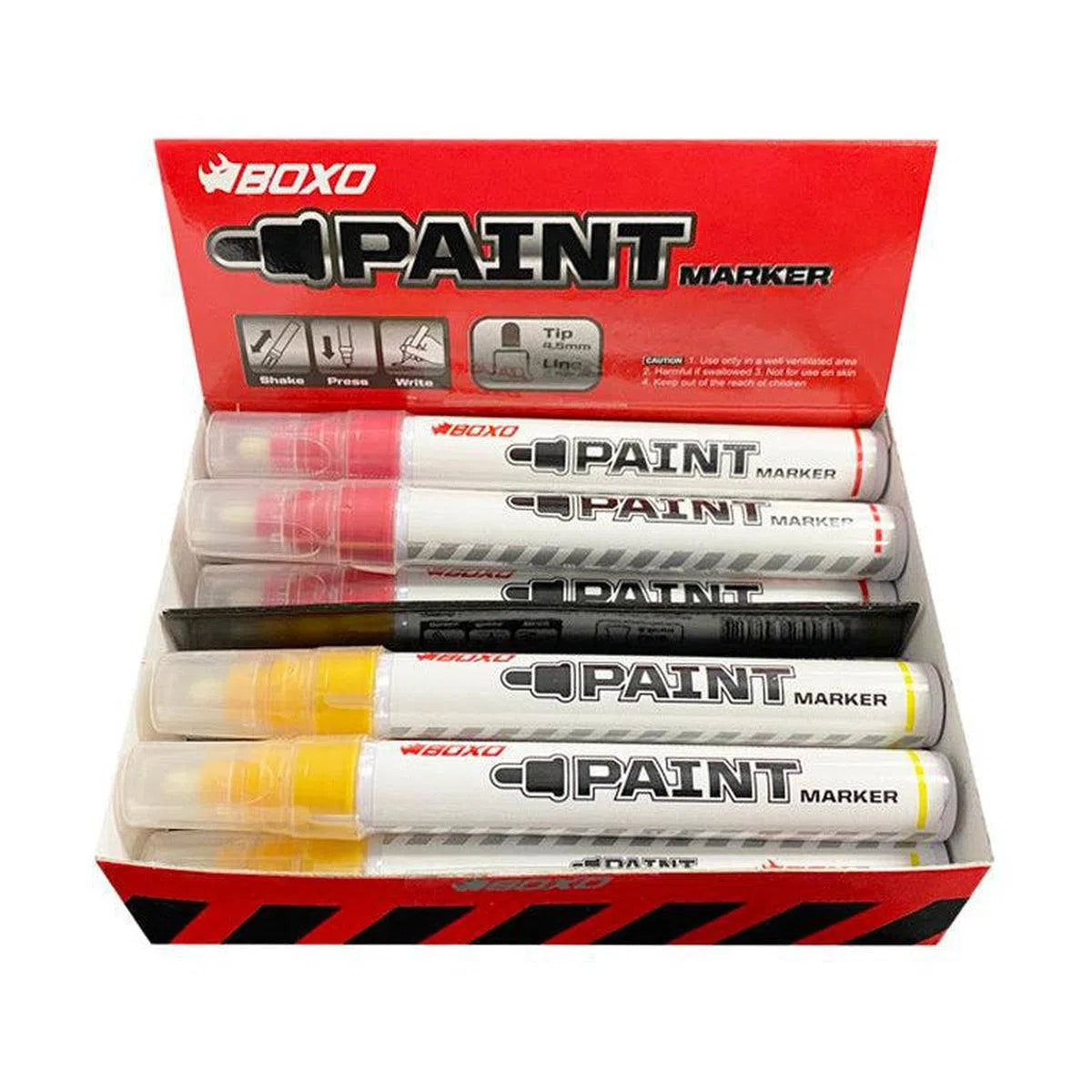 Happybuyes 10 Piece Paint Marker Pen Set (Red & Yellow) BXC-040
