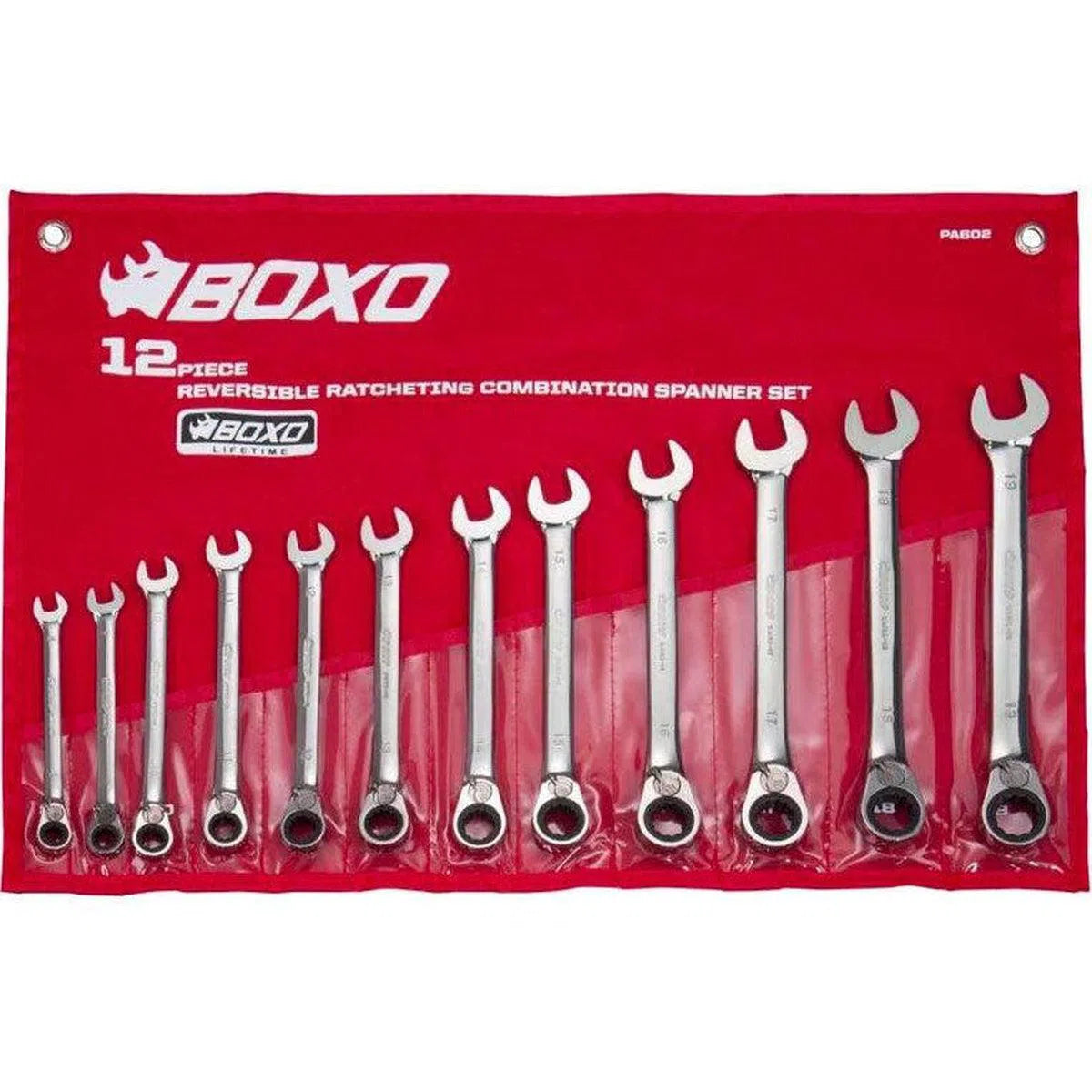 Happybuyes 12-Piece Roll Up Reversible Ratcheting Wrench Set PA602