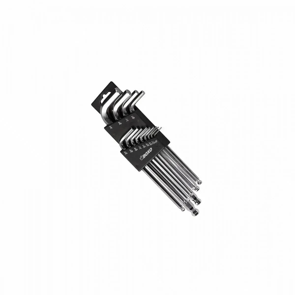 Happybuyes 13-Piece SAE Allen Wrench Ball Point Hex Key Set - Long WHK2512BP-013S