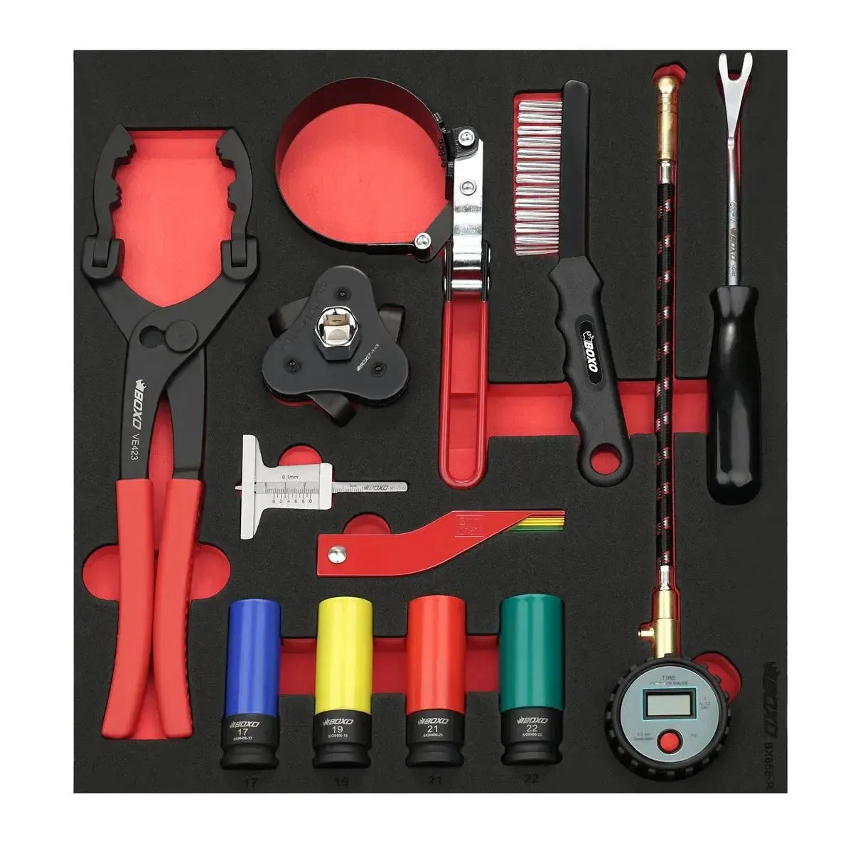 Happybuyes 19-Piece Automotive Quick Service Tool Set BX858-R
