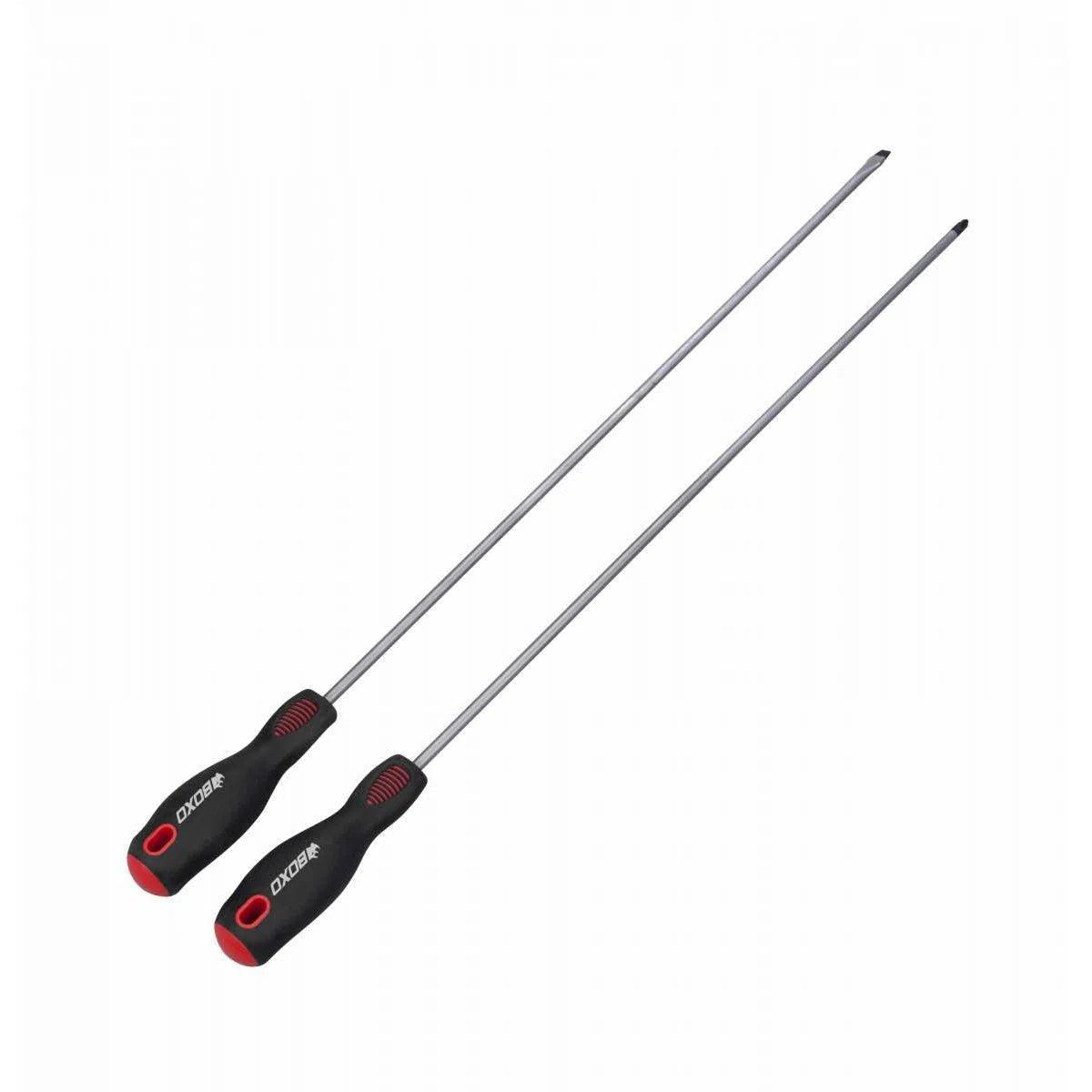 Happybuyes 2-Piece Slotted and Phillips Long Reach Screwdriver Set BXC607