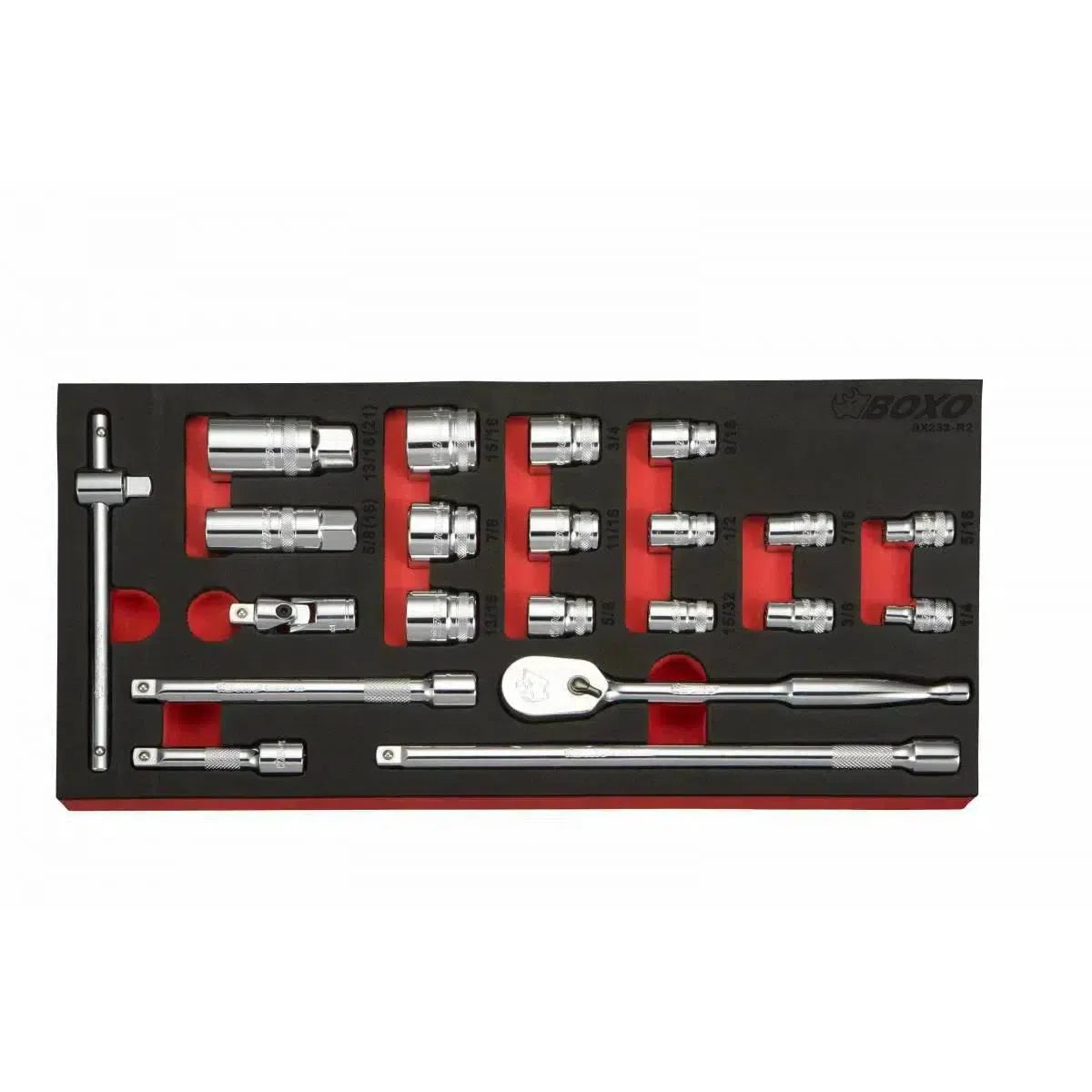Happybuyes SAE 12-Point Master Tool Set | Starter, 130-Pieces S12MTS-1