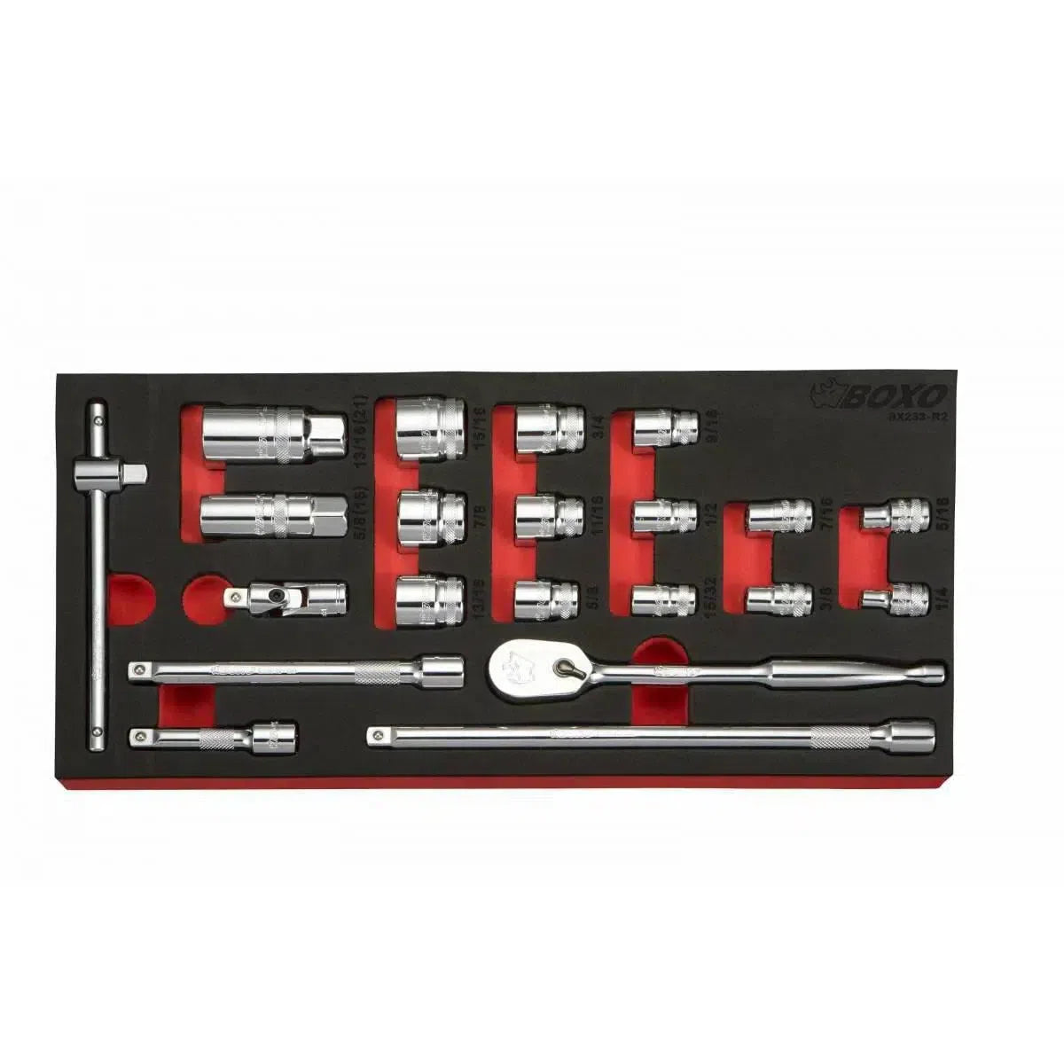 Happybuyes SAE 6-Point Master Tool Set | Starter, 130-Pieces S6MTS-1