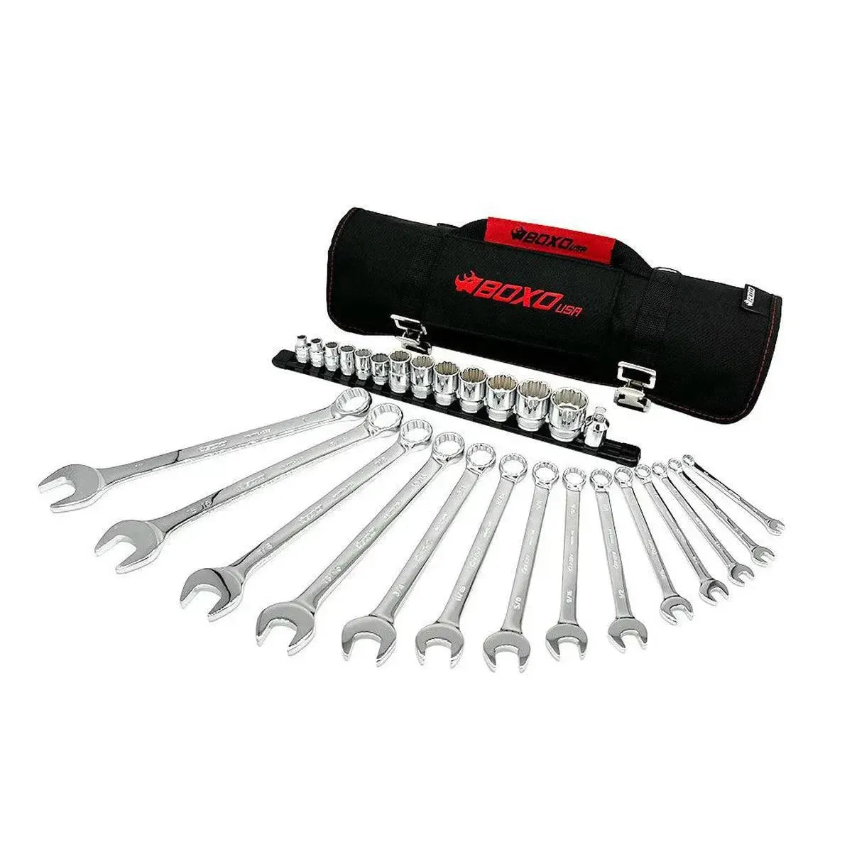 Happybuyes 28-Piece SAE Tool Roll PA920