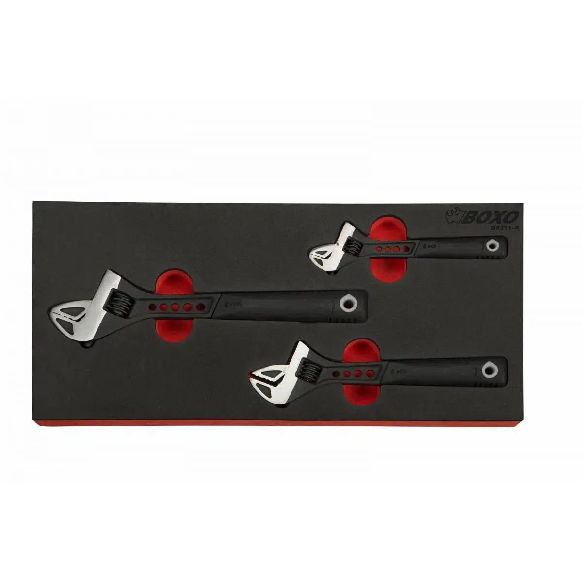 Happybuyes 3-Piece Adjustable Wrench Set | 1/3rd EVA Foam BX011-R