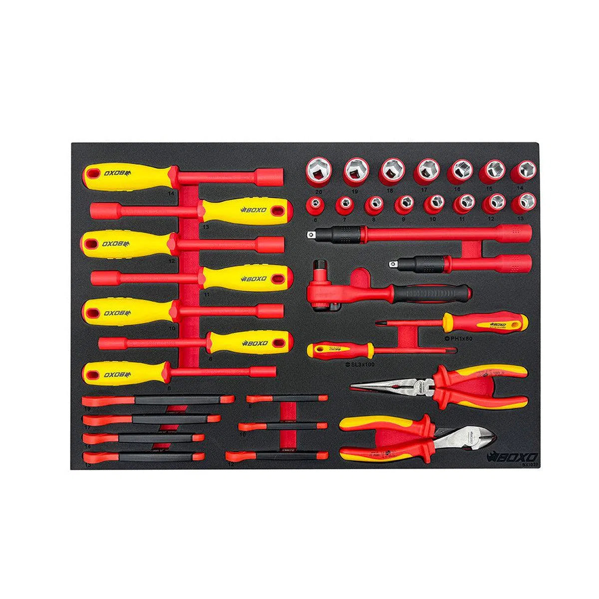 Happybuyes 36-Piece Insulated Electrical Tool Set BXI025
