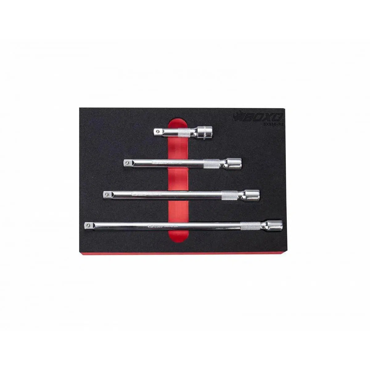 Happybuyes 4-Piece 3/8" Drive Extension Set | 2/9th EVA Foam BX338-R2