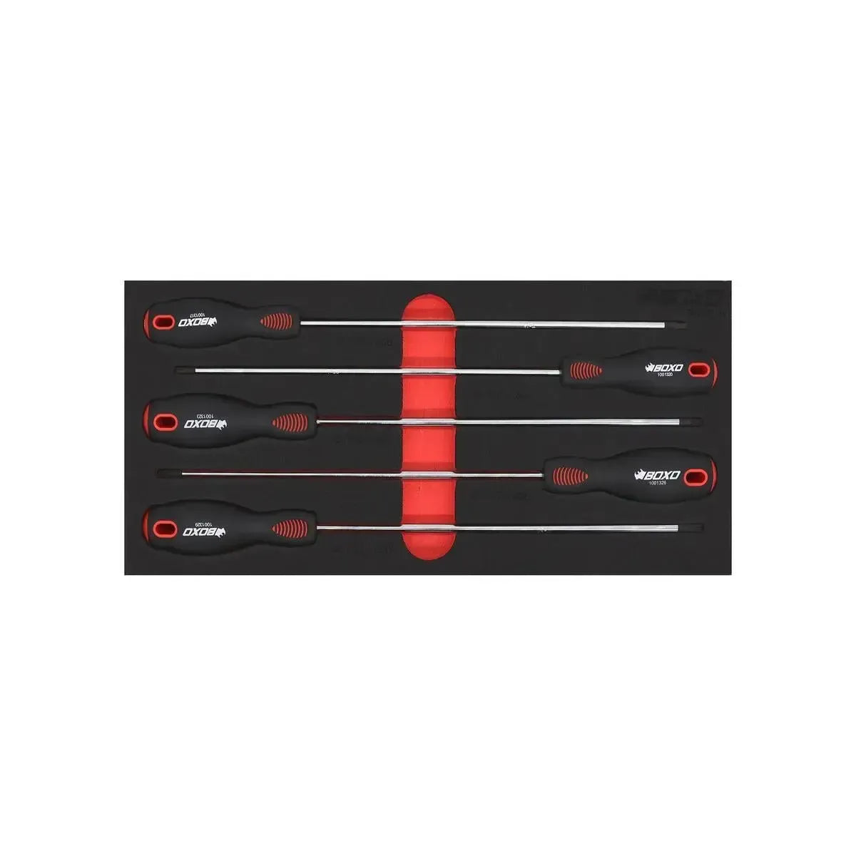 Happybuyes 5-Piece Long Reach Torx Screwdriver Set | 1/3 Drawer EVA Foam BX757-R