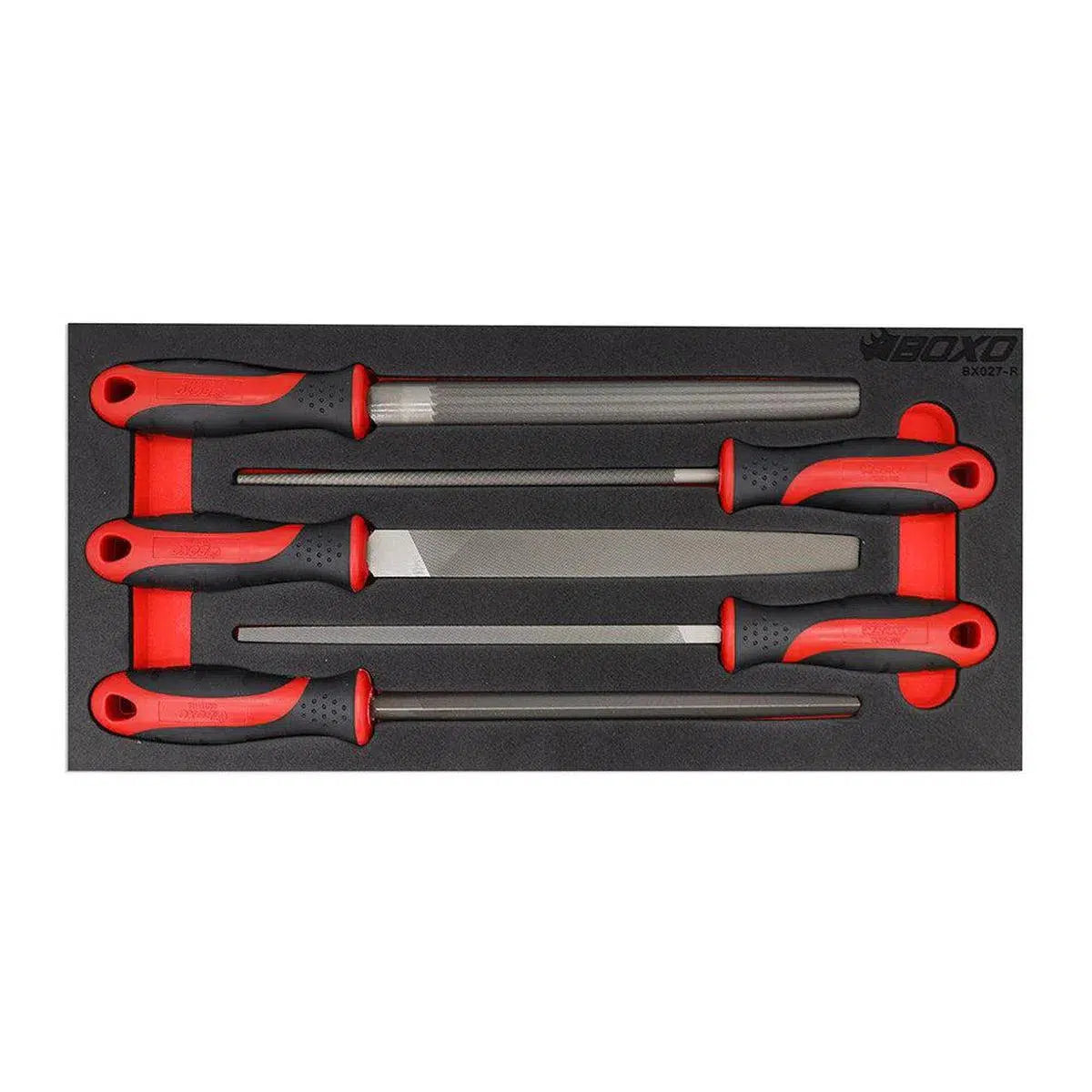 Happybuyes 5-Piece Steel File Set | 1/3rd EVA Foam BX027-R