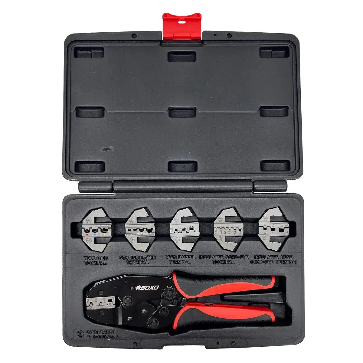Happybuyes 7-Piece Interchangeable Head Wire Crimper Kit VVD022