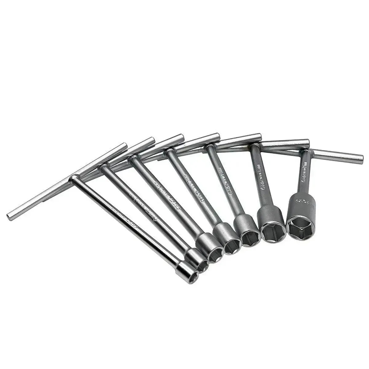 Happybuyes 7-Piece Short T-Handle Socket Wrench Set (175mm / 6-3/4