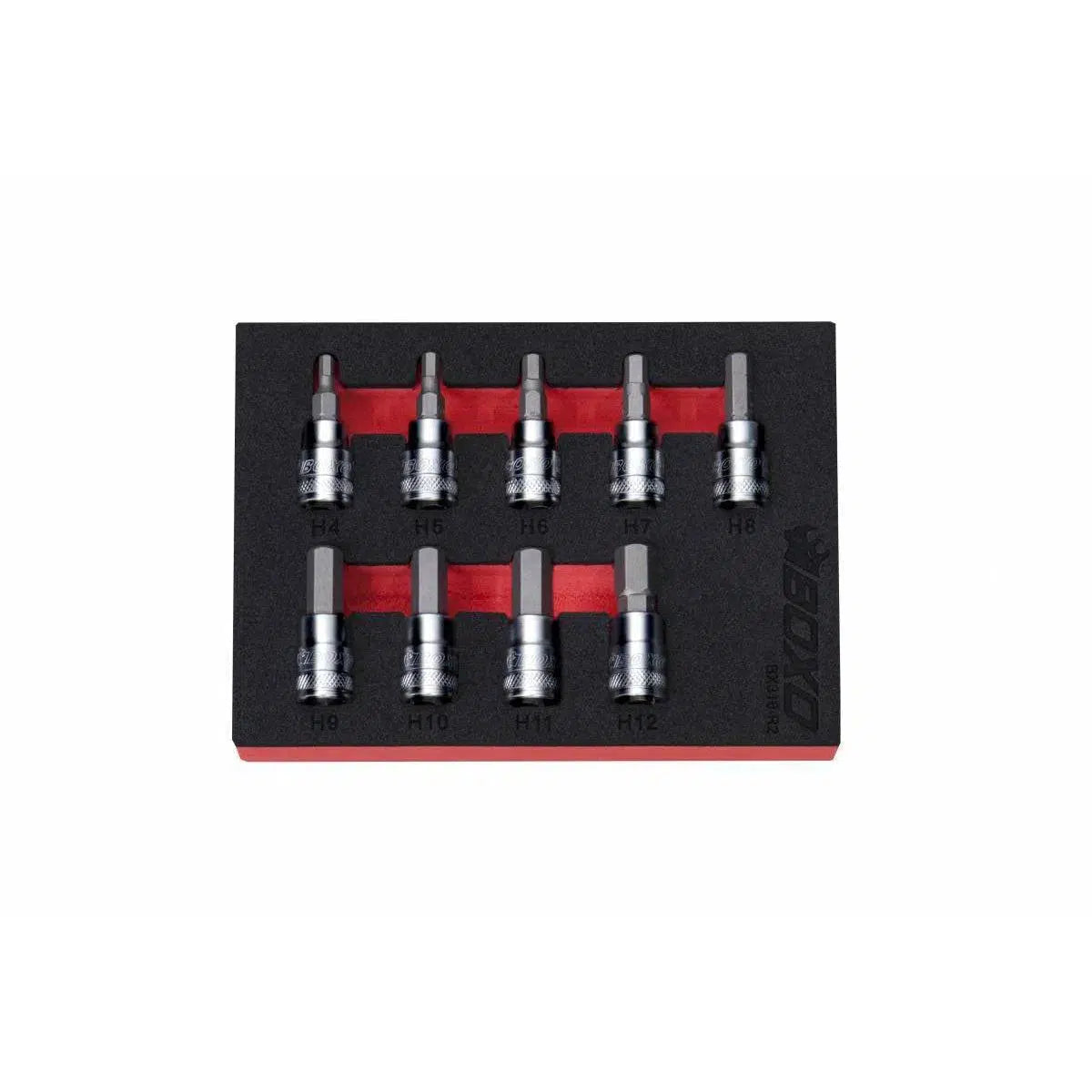 Happybuyes 9-Piece 3/8" Drive Hex Bit Socket Set | 1/9th EVA Foam BX310-R2