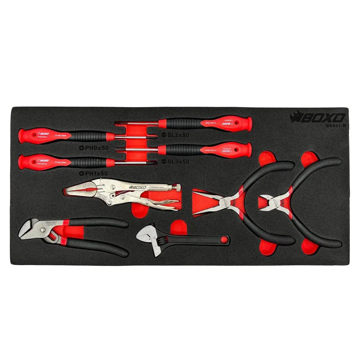 Happybuyes 9-Piece Precision Mini Pliers, Wrench & Screwdriver Set | 1/3rd EVA Foam BX641-R