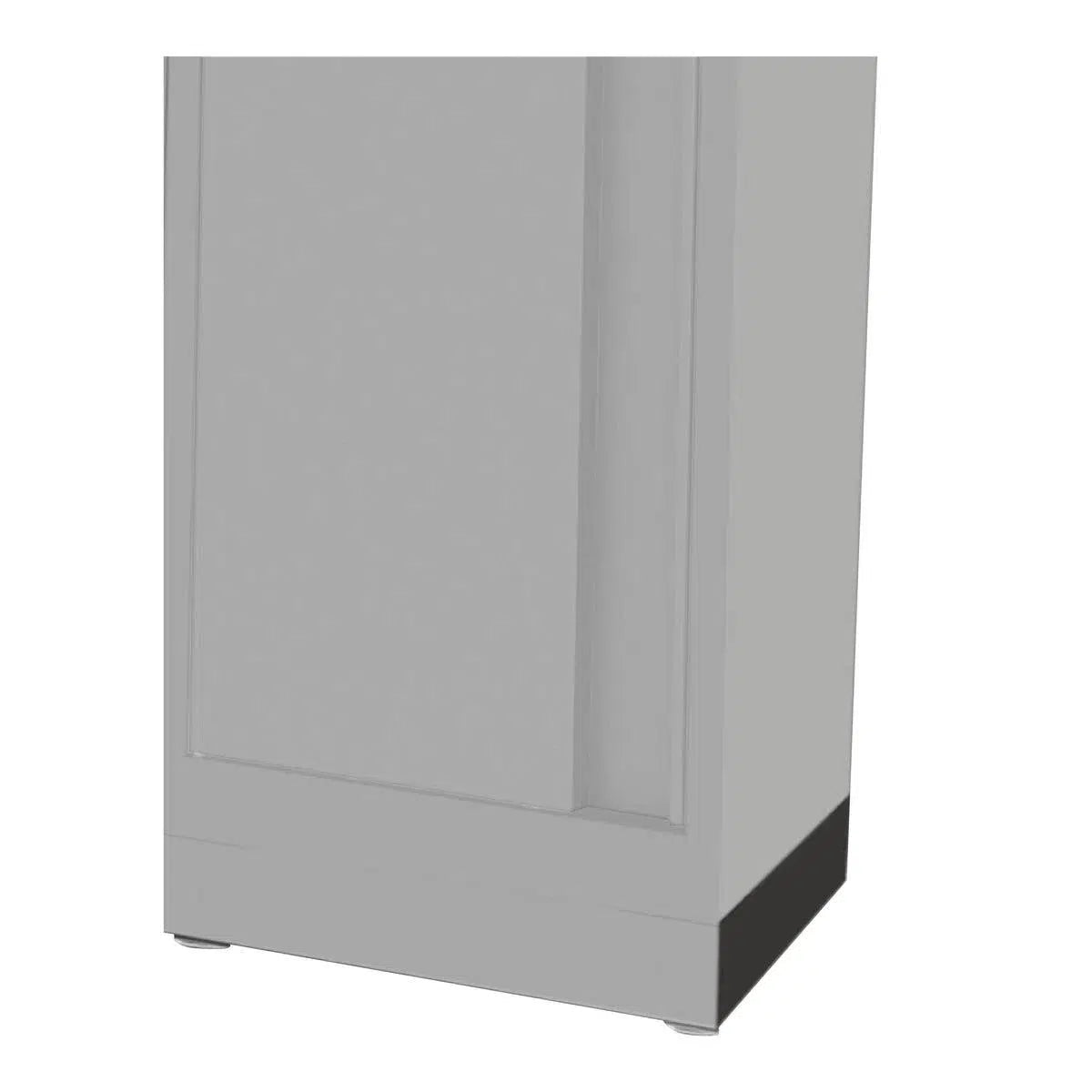 Happybuyes Bottom Side Panel for Wall Cabinet, Dark Grey 19-11/16