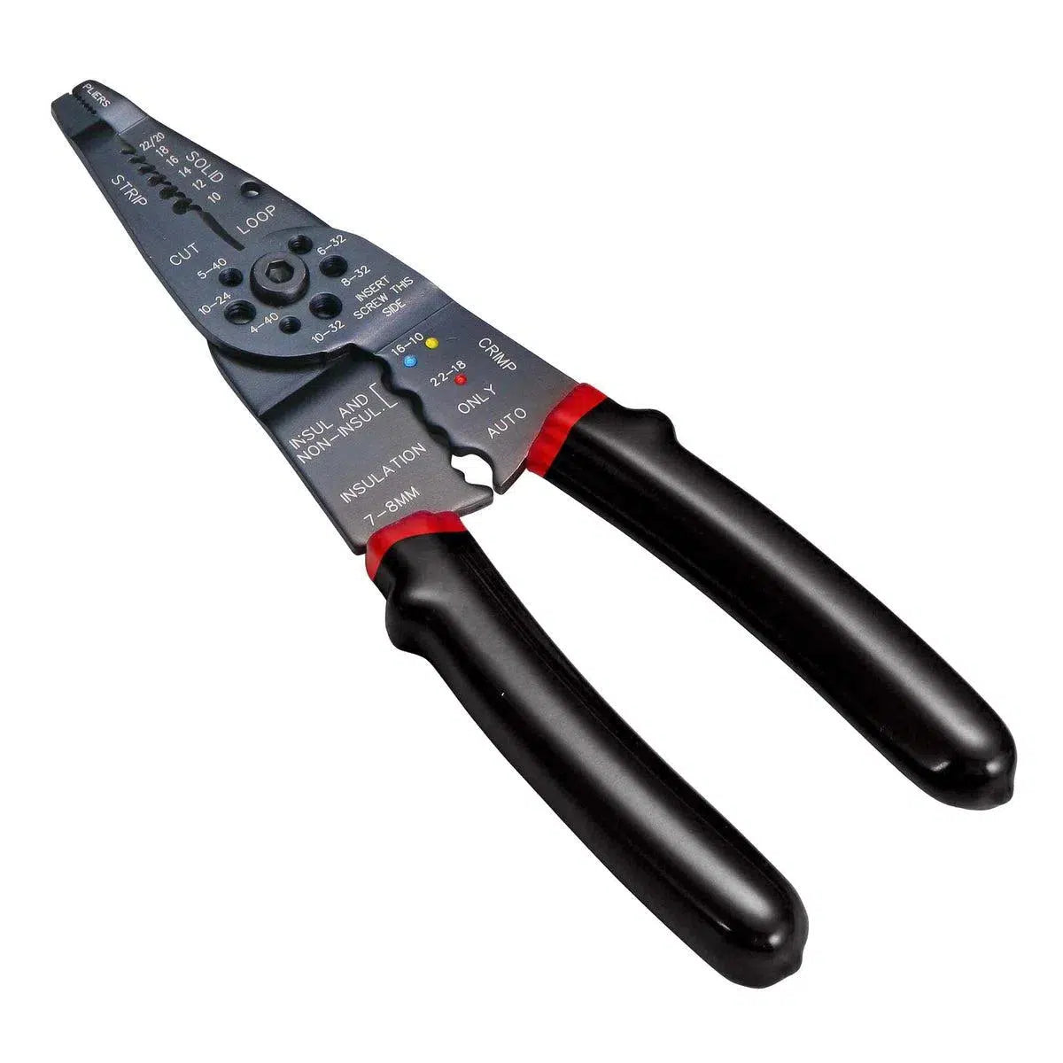 Happybuyes Heavy-Duty Cut & Strip Wire Pliers CUTCS-205