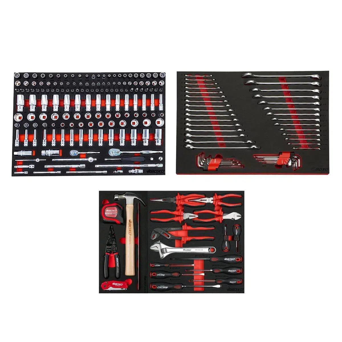 Happybuyes Metric and SAE Master Tool Set | Starter, 222-Pieces BXE005C-R2