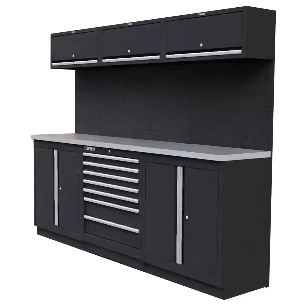 Happybuyes OSM Series | 78" 14-Piece Professional Organized Storage Modules Build Out | 7-Drawers, 5-Cabinets OSM-L14