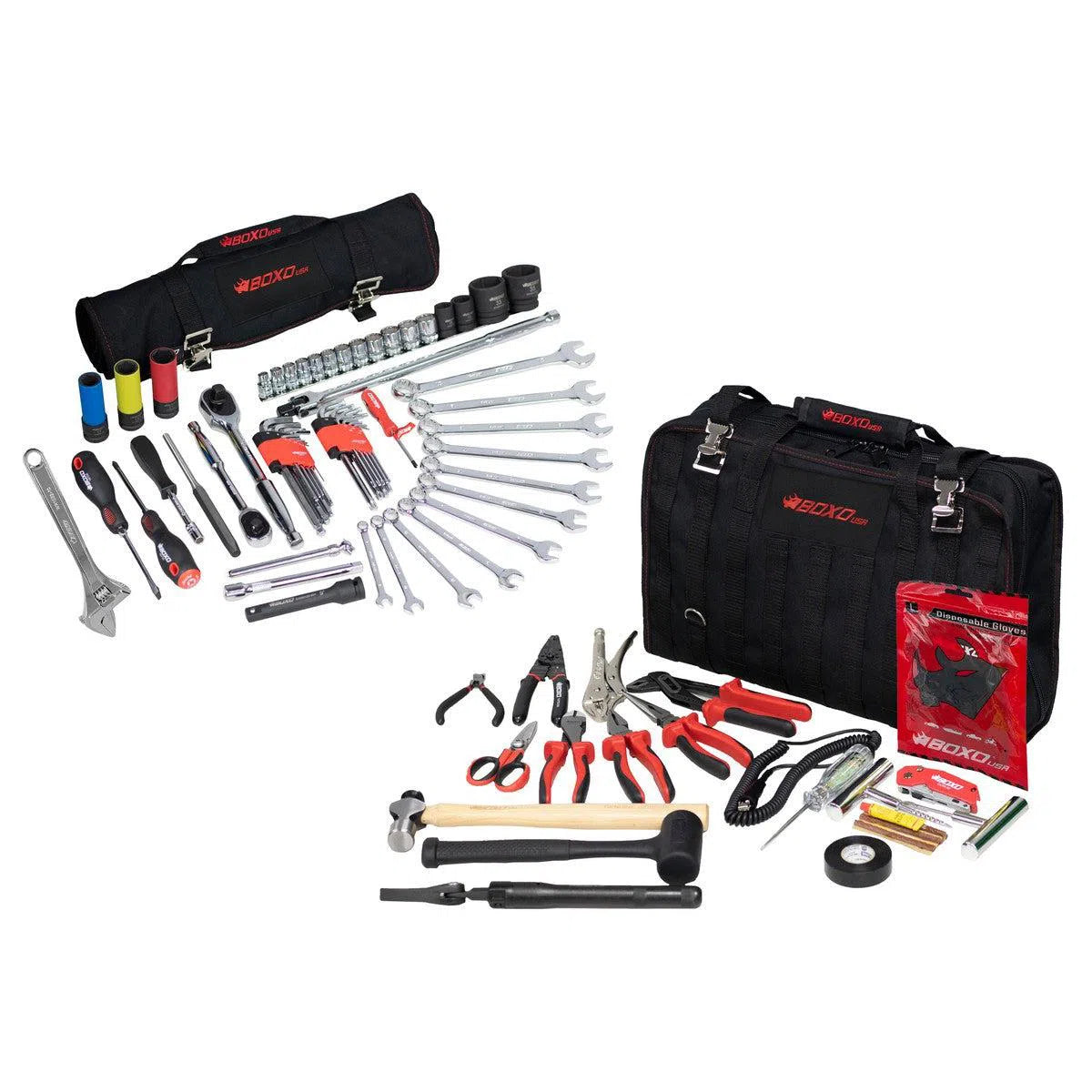 Happybuyes Off-Road Bag | 80-Piece Off-Road Tool Bag and Tool Roll PA916C