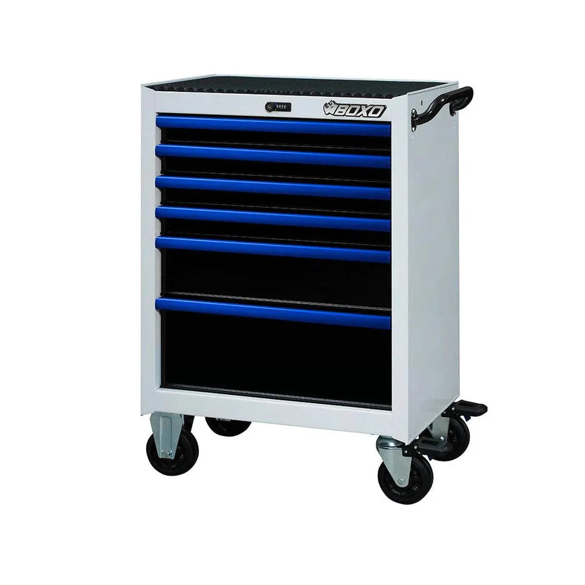 Happybuyes Pro Series | 26" 6-Drawer Rolling Tool Box UAT2661L-W-B