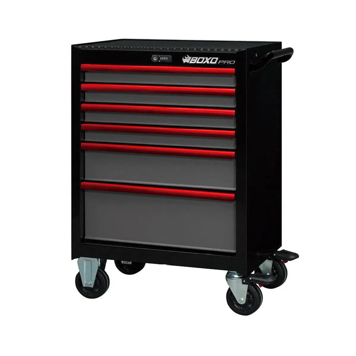 Happybuyes Pro Series | 26" 6-Drawer Rolling Tool Box UAT2661L-BK-R