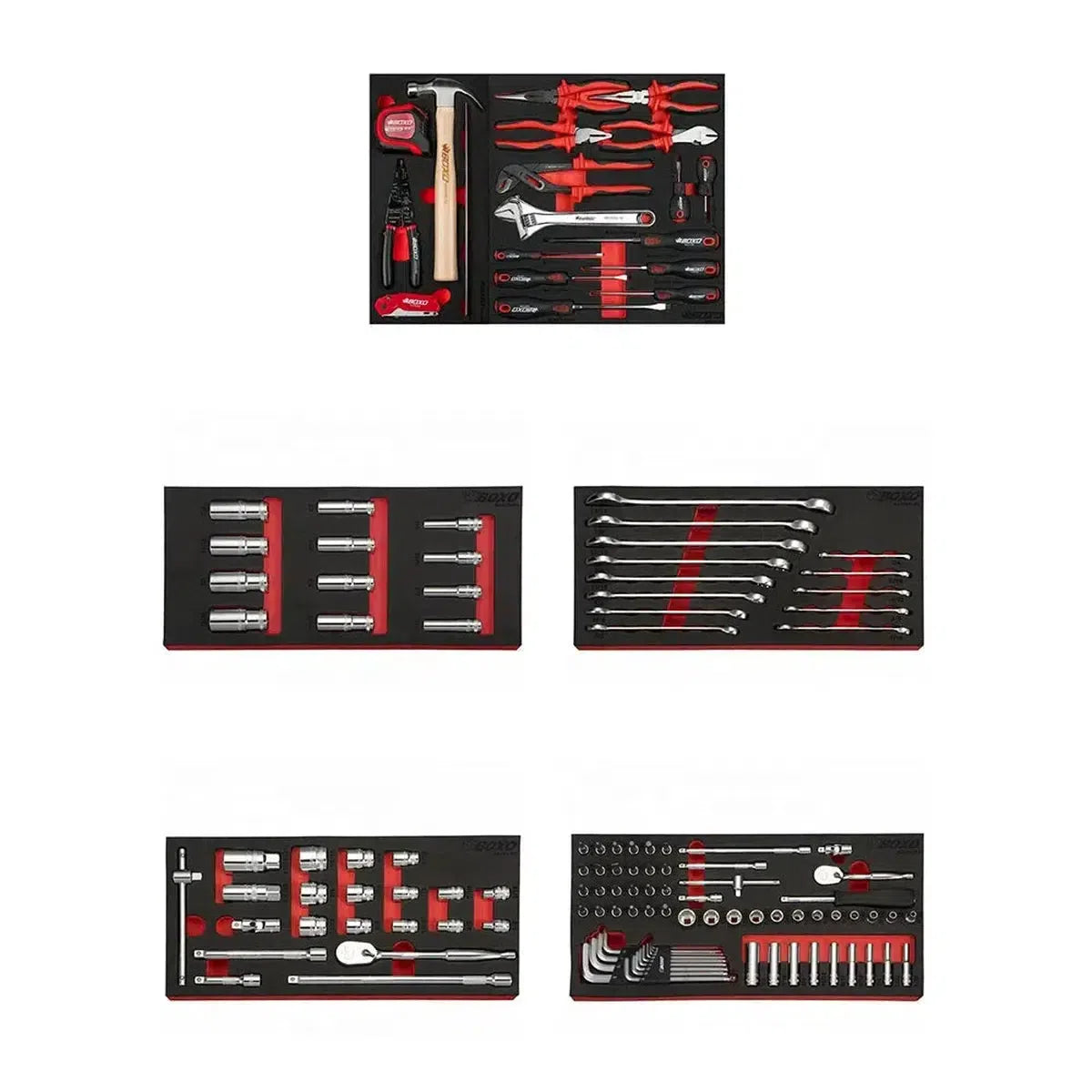 Happybuyes SAE 6-Point Master Tool Set | Starter, 130-Pieces S6MTS-1