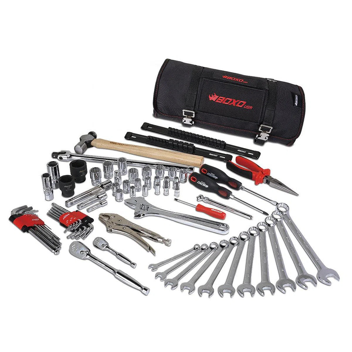Happybuyes UTV Roll | 69-Piece Metric UTV Tool Roll PA915C-2
