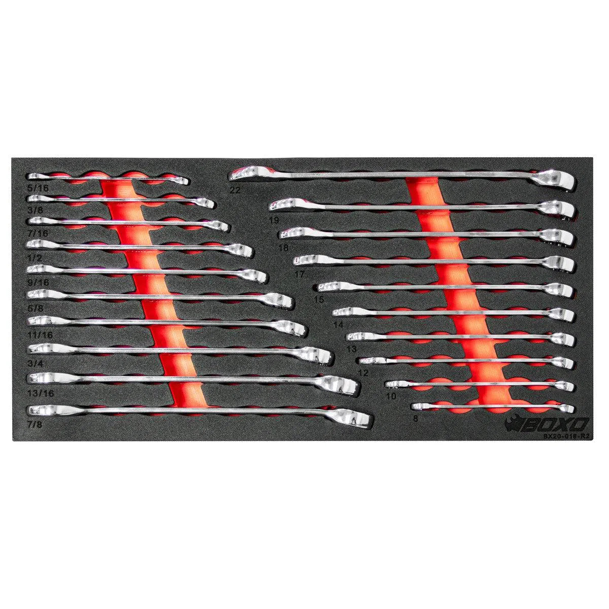 Happybuyes 159-Piece, 6 and 12-Point, Metric and SAE Combo Tool Set for 3-Drawer Hand Carry Box BXE003A-R2