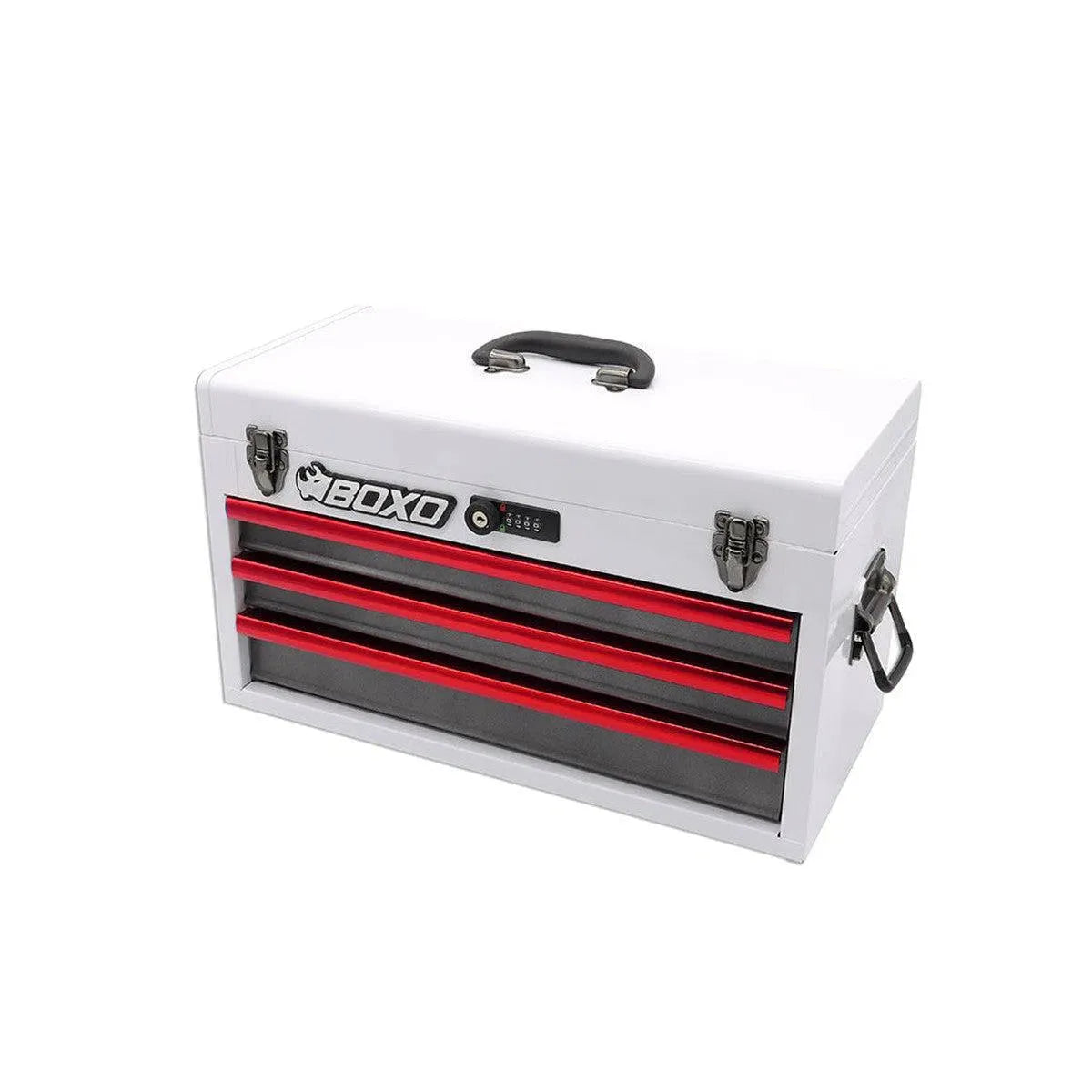 Happybuyes 159-Piece Metric and SAE Combo 3-Drawer Hand Carry Tool Box ECC20301-003R2-R