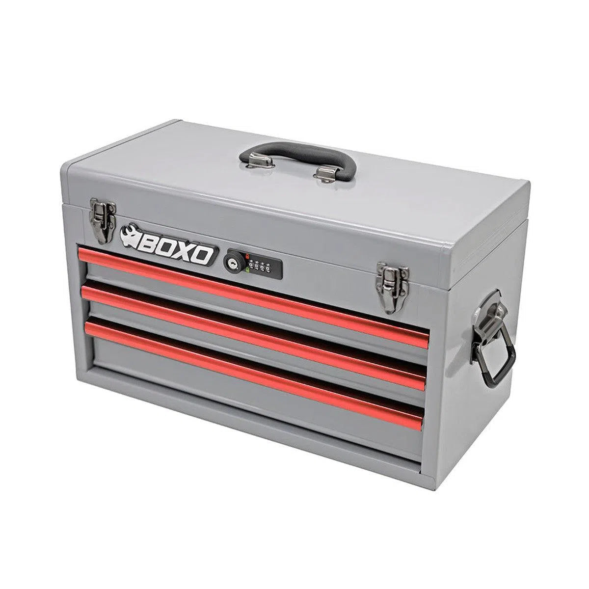 Happybuyes 133-Piece Metric 3-Drawer Hand Carry Tool Box ECC20301-001R2NGY1-R