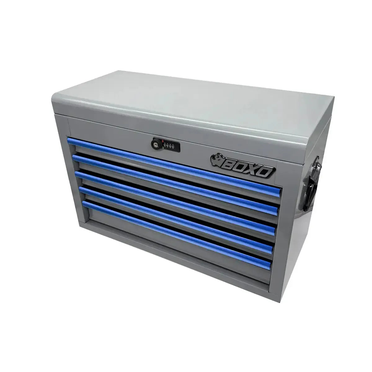 Happybuyes 227-Piece Metric and SAE Combo 5-Drawer Hand Carry Tool Box ECC26501L-227GY-R