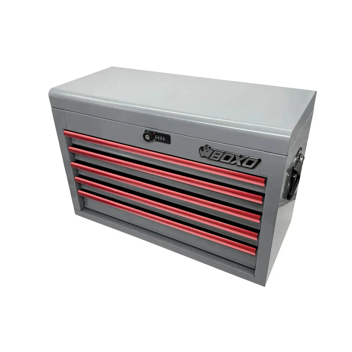Happybuyes 227-Piece Metric and SAE Combo 5-Drawer Hand Carry Tool Box ECC26501L-227GY-R