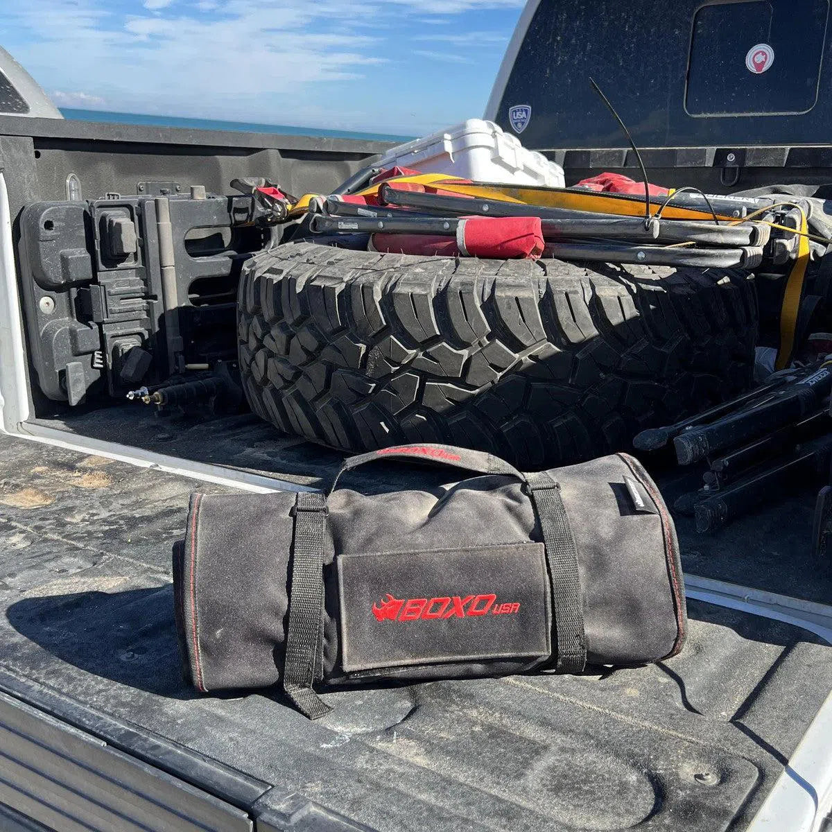 Happybuyes Combo Tool Roll | 82-Piece Metric and SAE Tool Roll and Dry Bag PA922