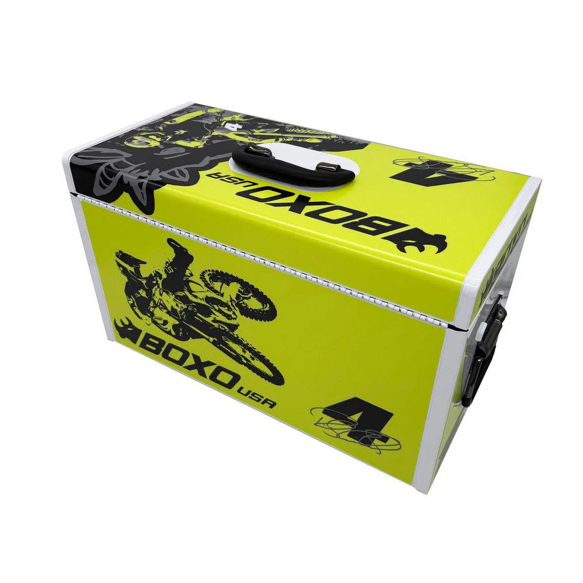 Happybuyes MotoBox | Ricky Carmichael 3-Drawer Portable Tool Box with 103-Piece Metric Motorcycle Tool Set MOTOBX1-BK-RC2