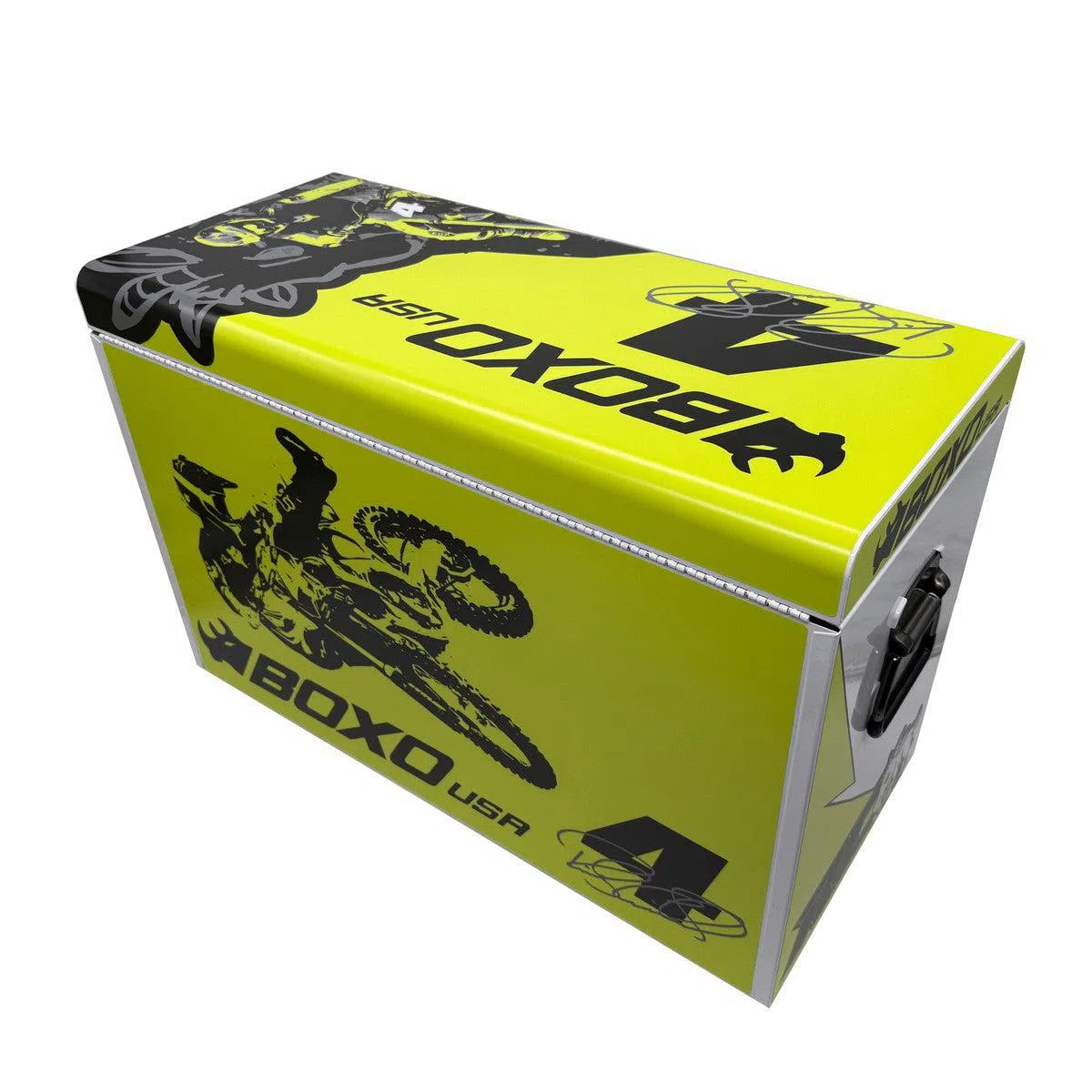 Happybuyes MotoBox | Ricky Carmichael 26" 5-Drawer Portable Tool Box with 103-Piece Metric Motorcycle Tool Set MOTOBX5-BK-RC2