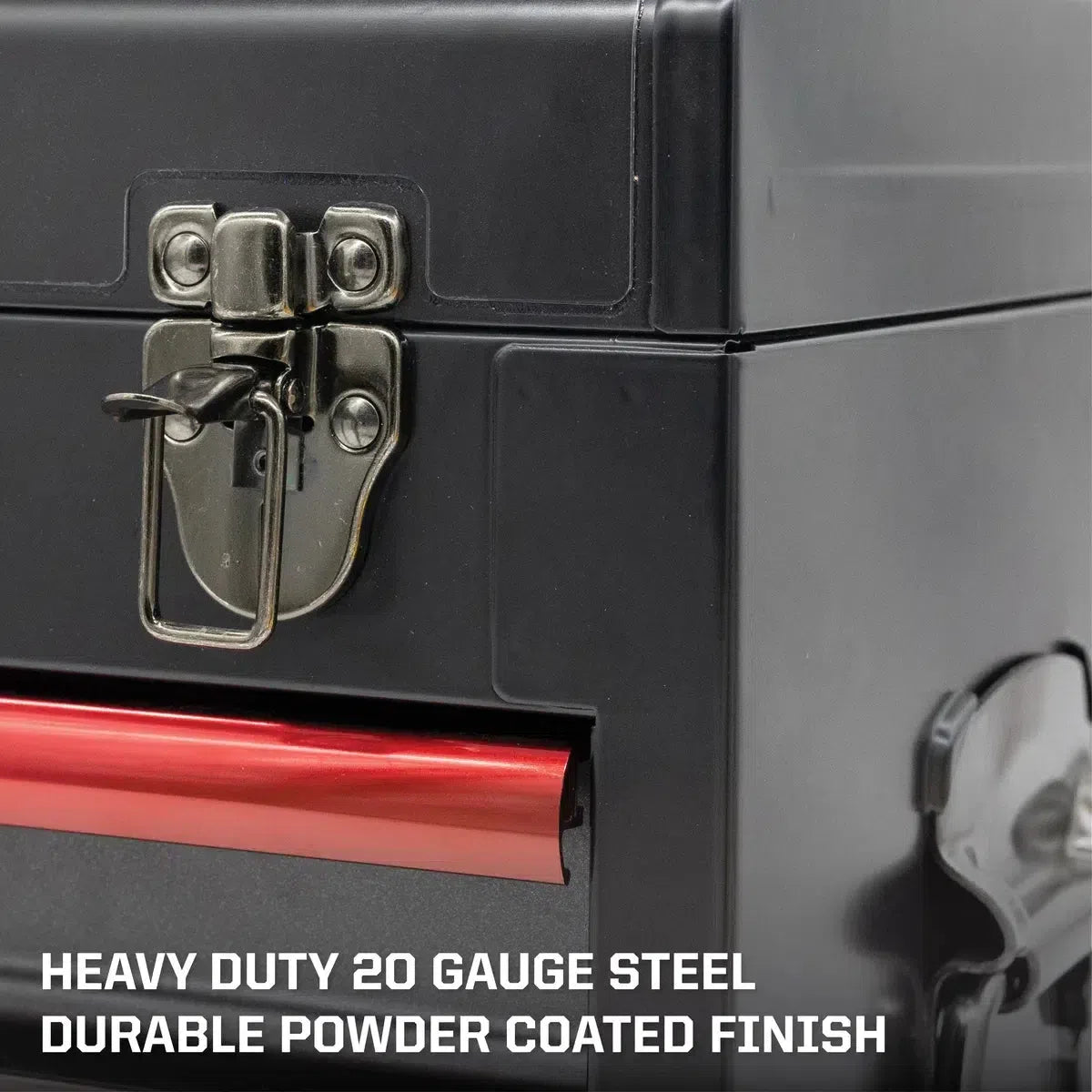Happybuyes MotoBox | Ricky Carmichael 26" 5-Drawer Portable Tool Box with 103-Piece Metric Motorcycle Tool Set MOTOBX5-BK-RC2