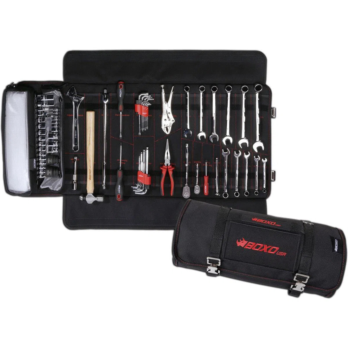 Happybuyes UTV Roll | 69-Piece Metric UTV Tool Roll PA915C-2
