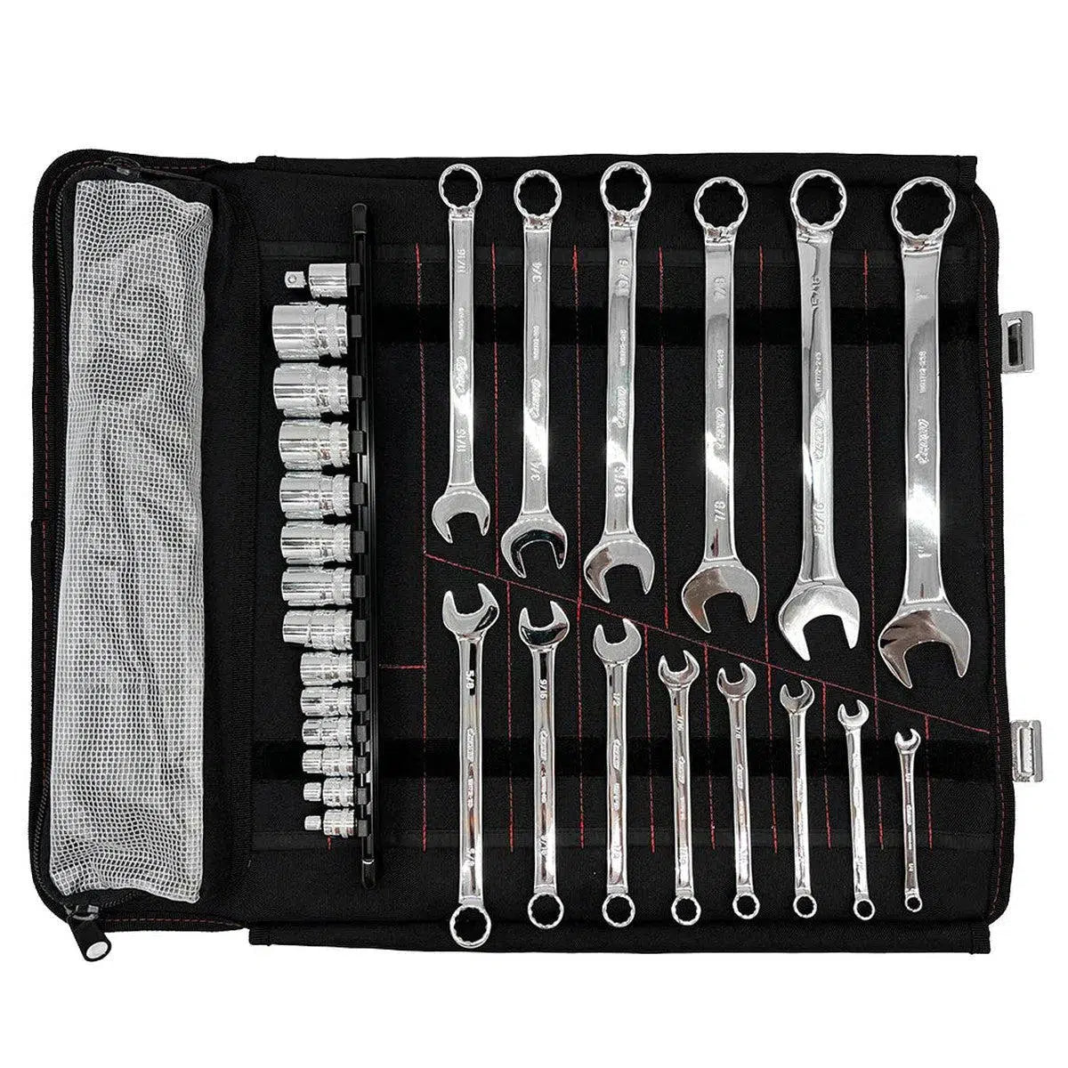 Happybuyes 28-Piece SAE Tool Roll PA920